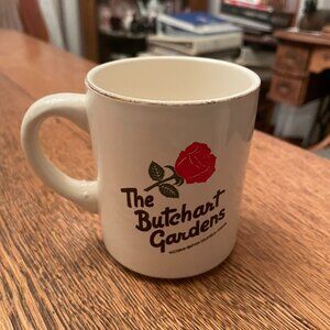 Vintage The Butchart Gardens Victoria British Columbia Souvenir Coffee Cup Mug